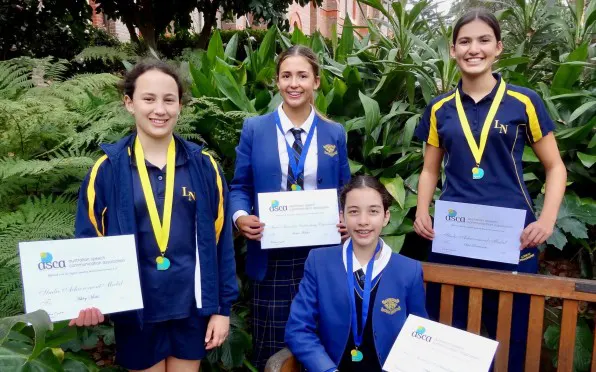 Ashley, Jessica, Sophia and Sofia achieve great results in ACSA exam for Speech and Drama